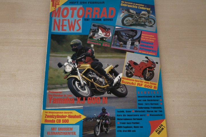 Deckblatt Motorrad News (02/1994)